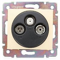 Розетка TV+FM+SAT Оконечная без рамки Legrand Valena слоновая кость картинка